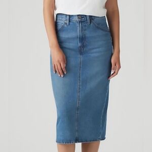 Levi's Blue Pencil Denim Skirt